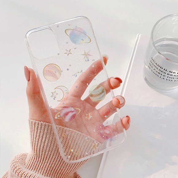 NEW iPhone 14/Pro/Max Cute Universe Star Clear phone case - Picture 4 of 8